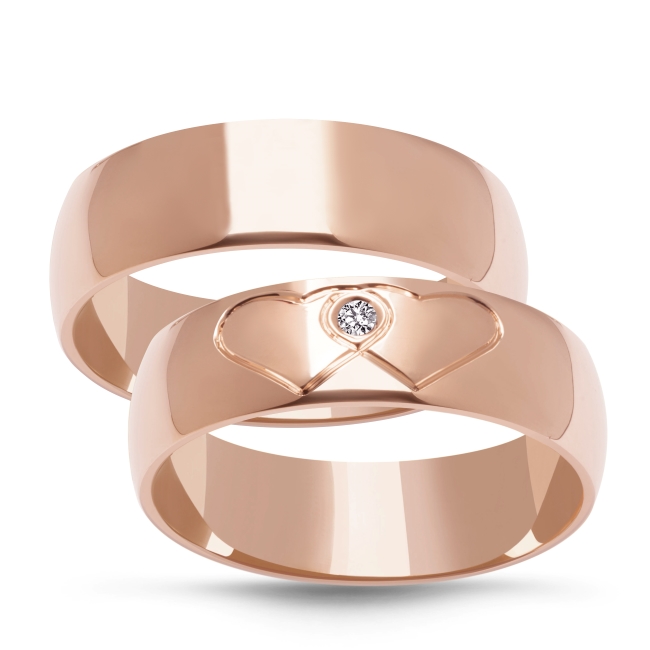 DSC02452_pink Złote obrączki zdobione półokrągłe 5mm ZK047 różowe złoto