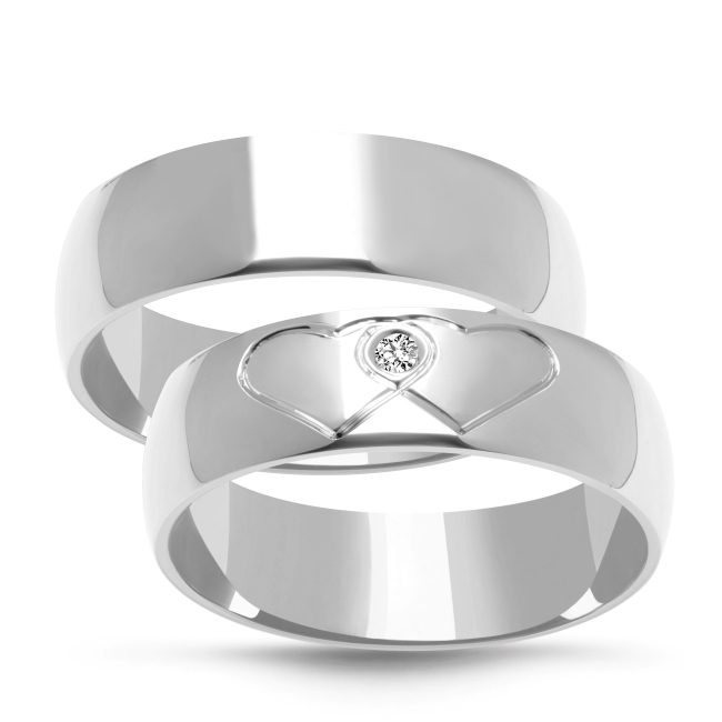 DSC02452_silver Złote obrączki zdobione półokrągłe 5mm ZK047 białe złoto